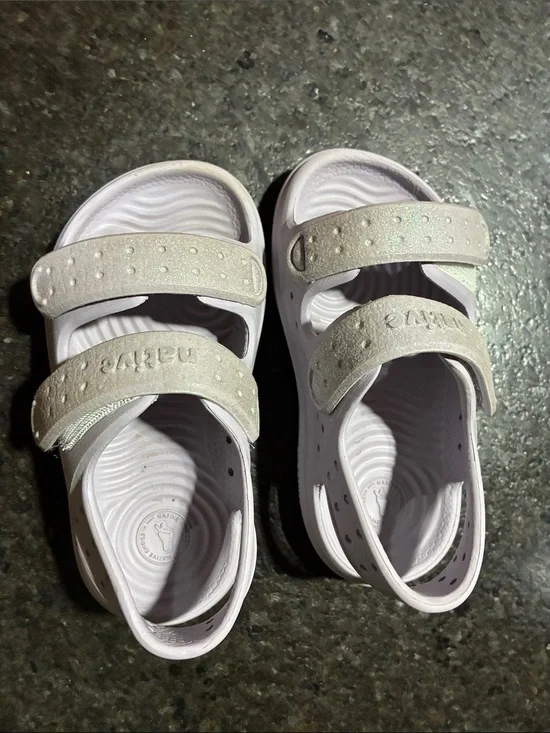 Kids purple Sandal with Sparkle Straps