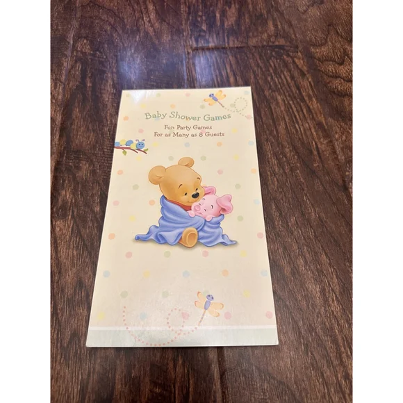 Disney‎ Winnie the Pooh and Pigglet Baby Shower Game Book for 8 guests 21121