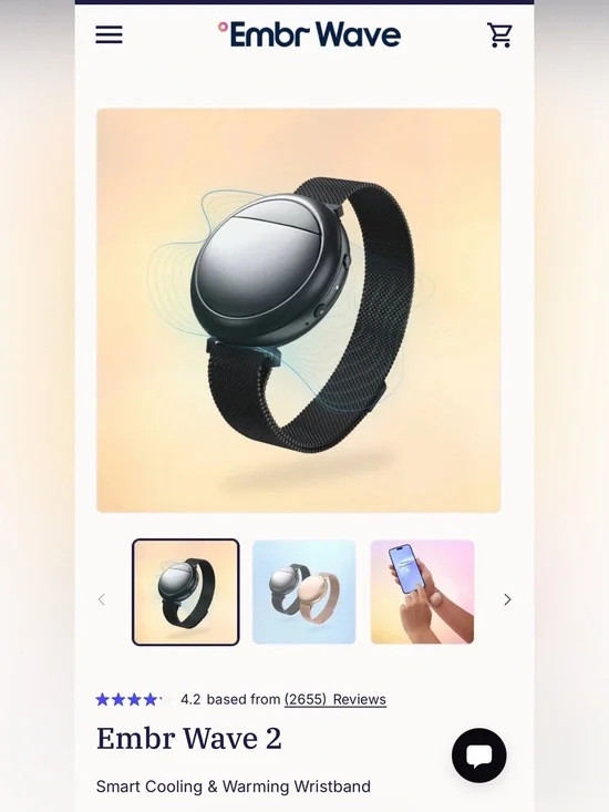 Embr Wave 2 Smart Cooling & Warming Wristband