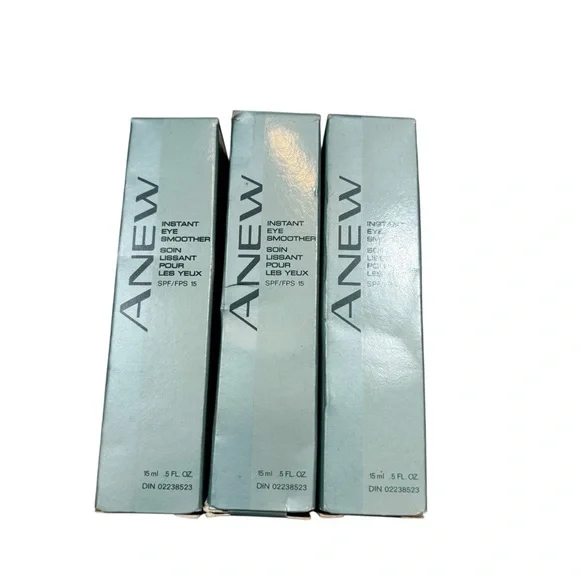 Deadstock‎ Lot of three Brand New Avon Anew Instant Eye Smoother 0.5 Fl oz