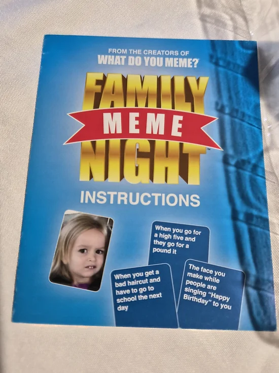 Family Meme Night Game - Blue