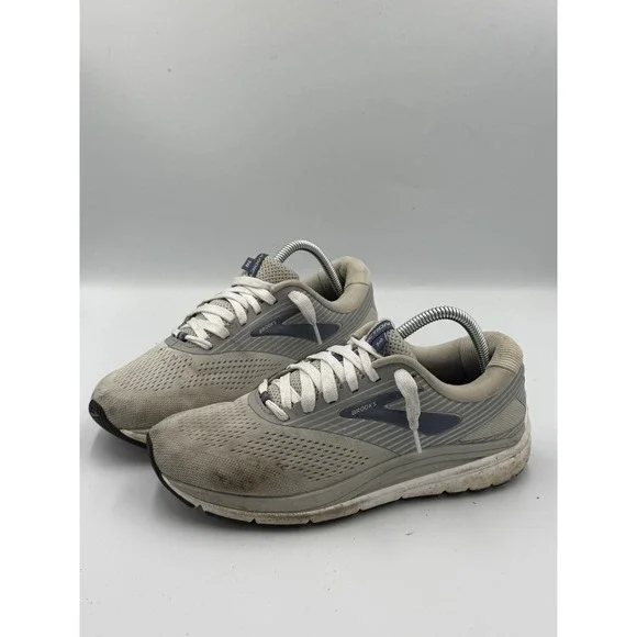 Brooks Addiction 14 Running Shoes Women's 9D Wide Gray Blue Sneaker 1203061D077