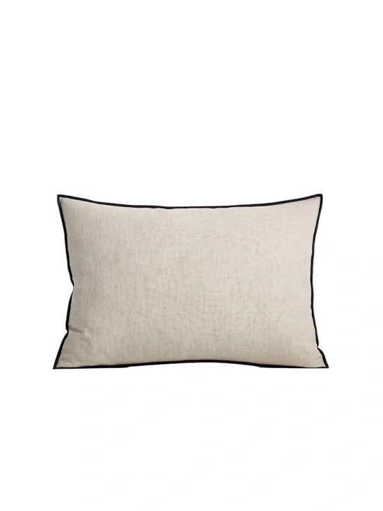 Crate & Barrel Ori Moonbeam‎ Cotton Throw Pillow Cover 22” x 15”