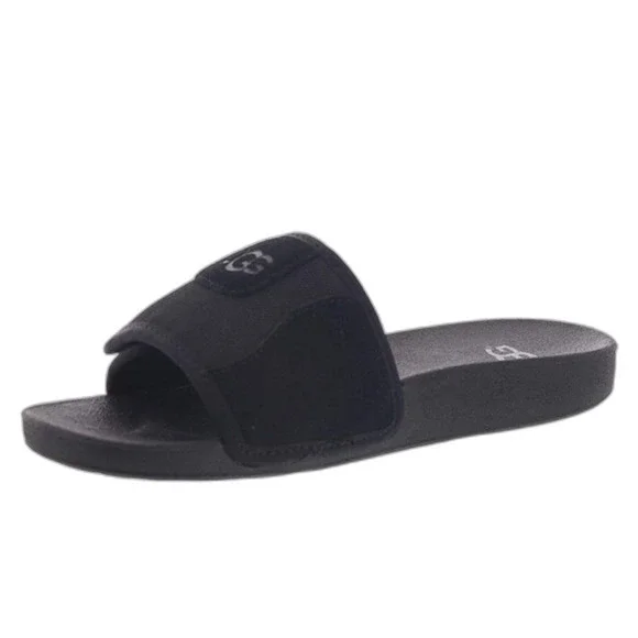 UGG Unisex Kids Black Slide Slip-On Beach Sandal Youth Size 6