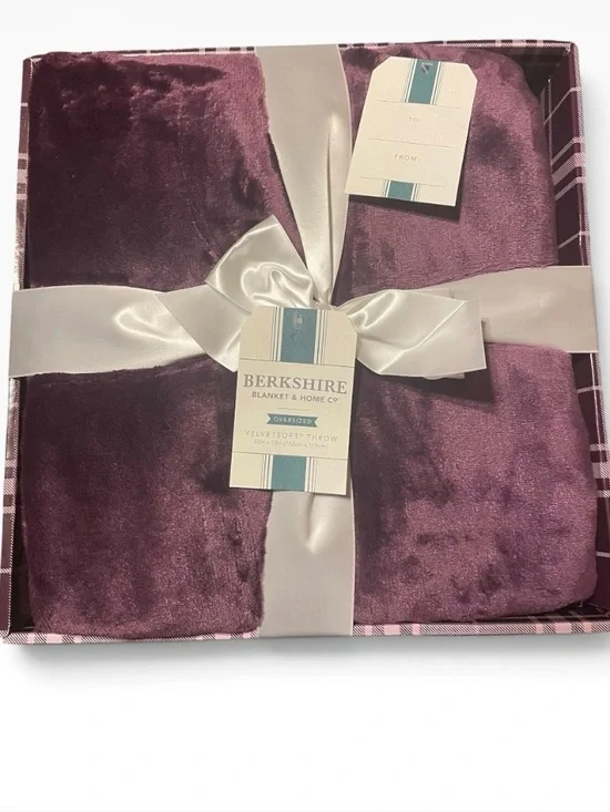 Berkshire Soft Oversized Throw in Plum