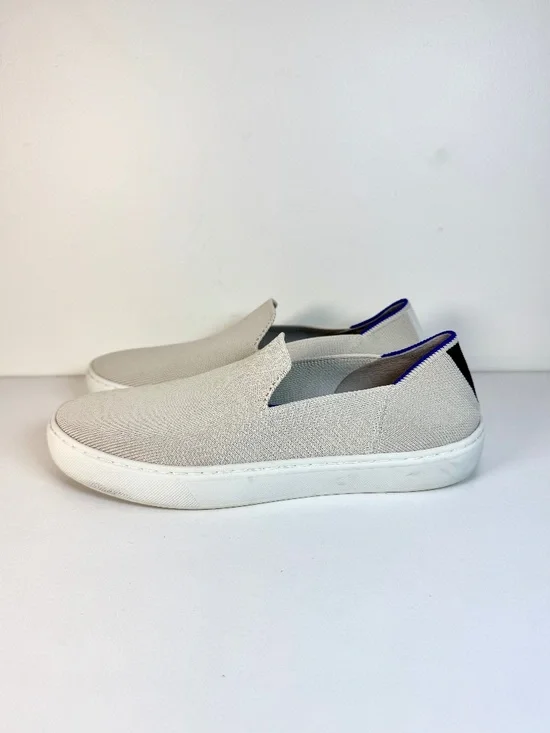 Rothy's The Original Slip On Sneaker Sand Beige Size 6.5 Excellent Condition