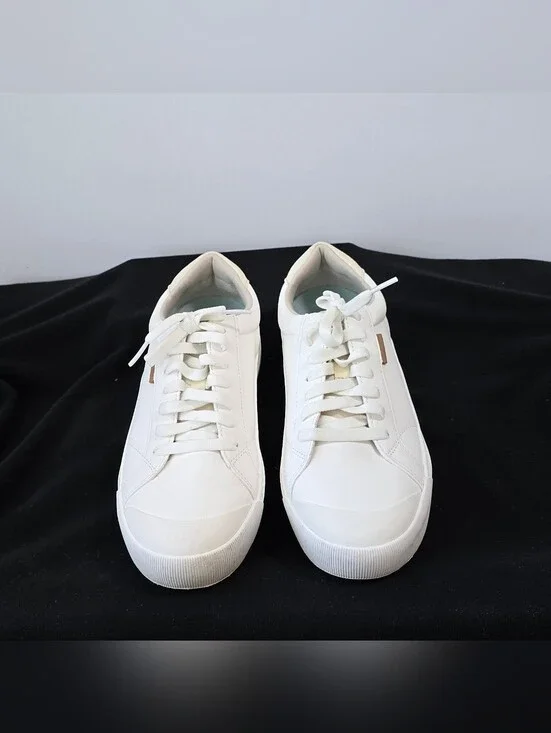 Dr. Scholl's Women's White Low-Top Lace-Up Sneakers