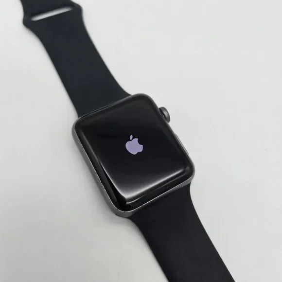 Apple Watch Series 3 - 42mm GPS, Aluminum Black Sport Band **(PROBABLY LOCKED)