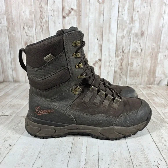 Danner Vital 8 Brown Waterproof Hunting Boots Mens 9.5 EE Wide 41550