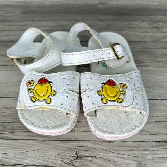 Vintage Sun Bunnies Toddler Sandals‎ Size 5 Mr. Happy