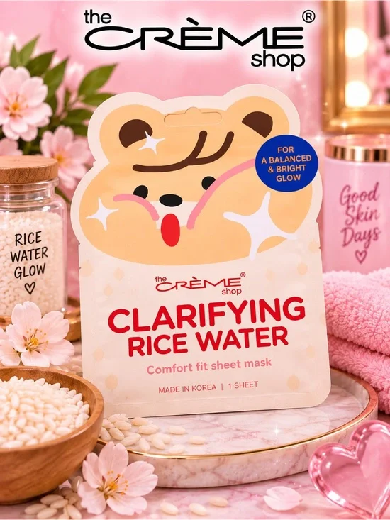 The Crème Shop Clarifying Rice Water Sheet Mask