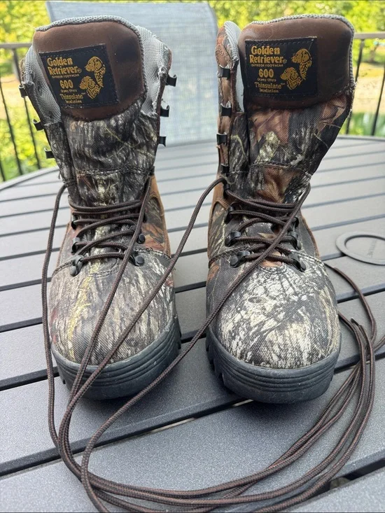 Men's Brown Camouflage Hunting Boots