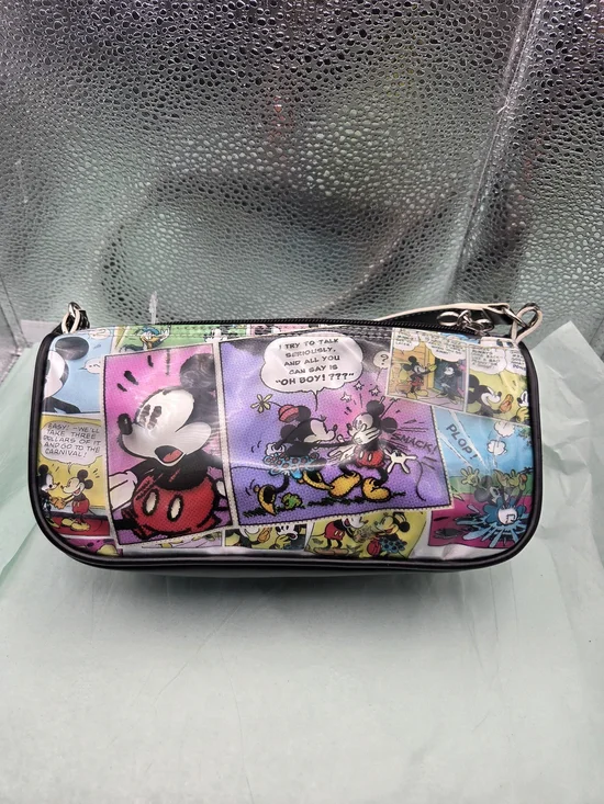 Disney Comic-Print Barrel Bag - Multicolor with Black Trim