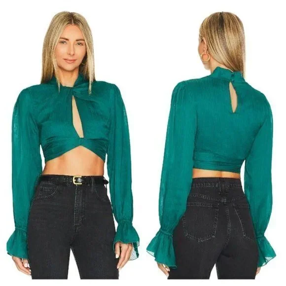 House of Harlow 1960 x REVOLVE Lucille Top - Deep Teal