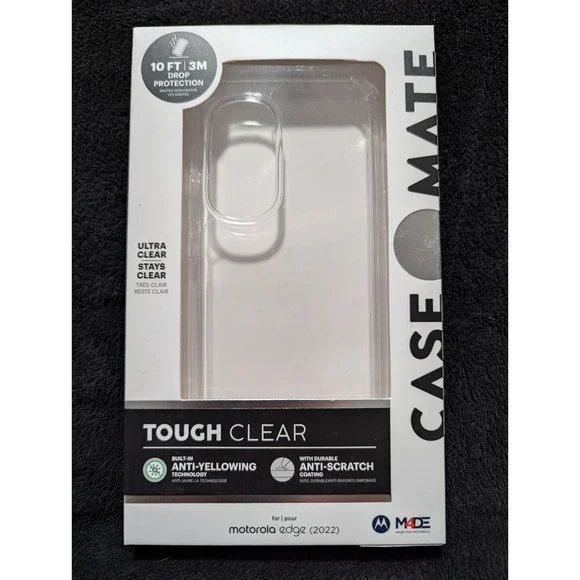 T2. Case Mate Tough Clear Series Motorola Edge (2022) Clear Case