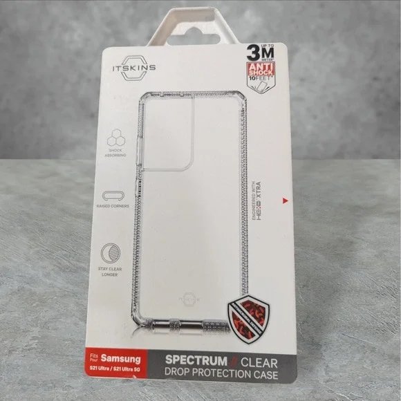 T2 Itskins Spectrum Clear Case for Samsung Galaxy S21 Ultra 5G