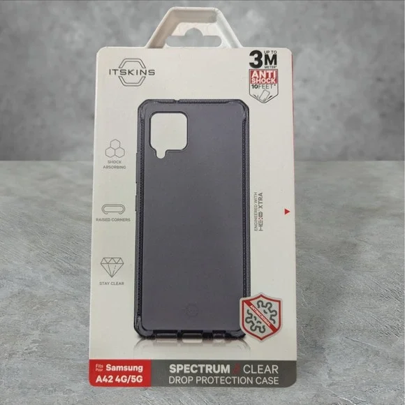Itskins Spectrum Case for Samsung Galaxy A42 4G/5G Clear Gray See Description T2