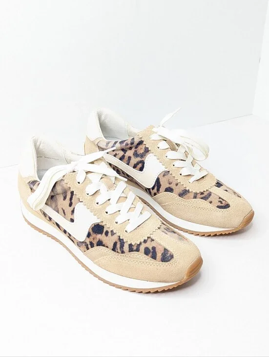 Dolce Vita B.NTCD Retro Sneakers Light Leopard Women's 8.5
