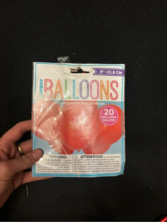 Nique Red Latex Party Balloons - 20 Count