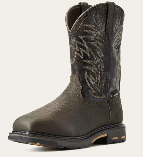 Ariat WorkHog Wide Square Toe MetGuard Waterproof Composite Work Boot Size 11