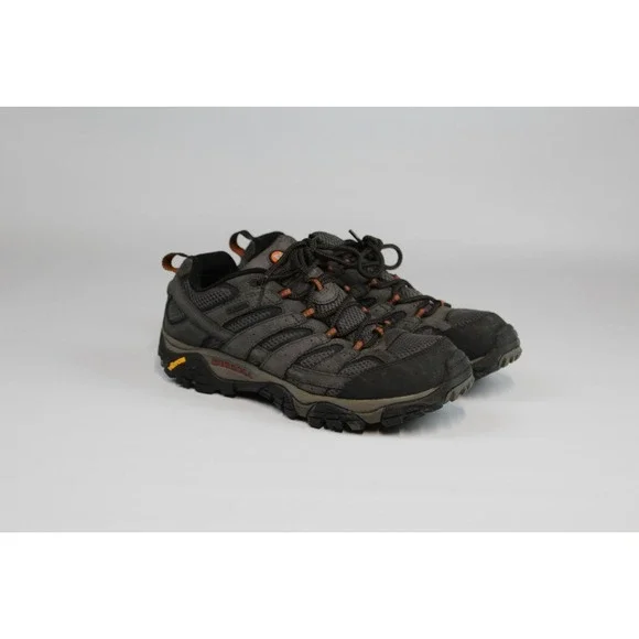 Merrell Vibram Waterproof Men's Hiking Shoes Gray Black Orange US 10.5 J06029W