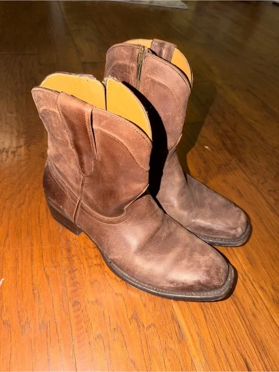 freebird Men's Brown Leather Pull-On Western Boots