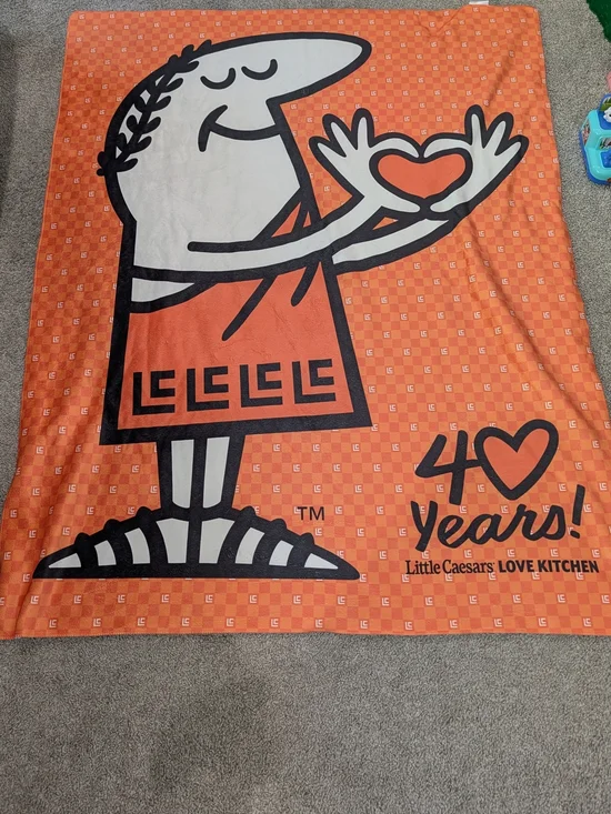 Little Caesars 40 Years Super Soft Throw Blanket