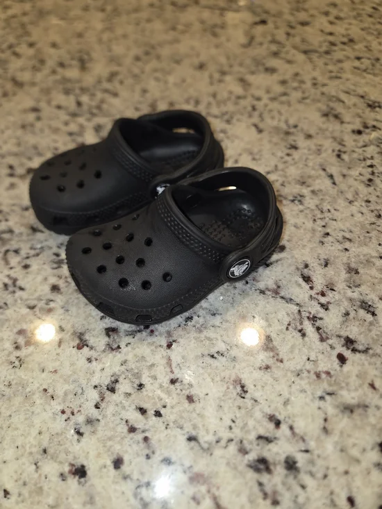 Kids Black Croc Clog - Casual Slip-On Comfort