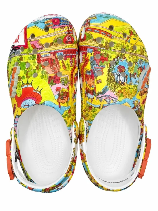 Crocs Disney Parks Magic Kingdom Map 50th Anniversary M5 W7 New