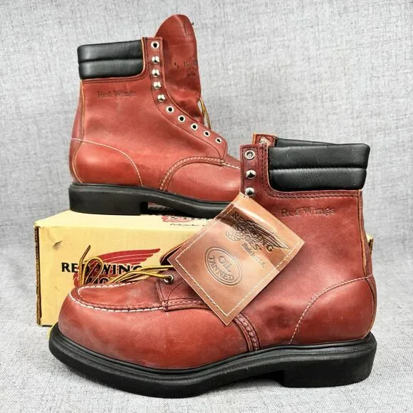 Red Wing Boots Men's 10 EE 404 Supersole Leather Work Vintage