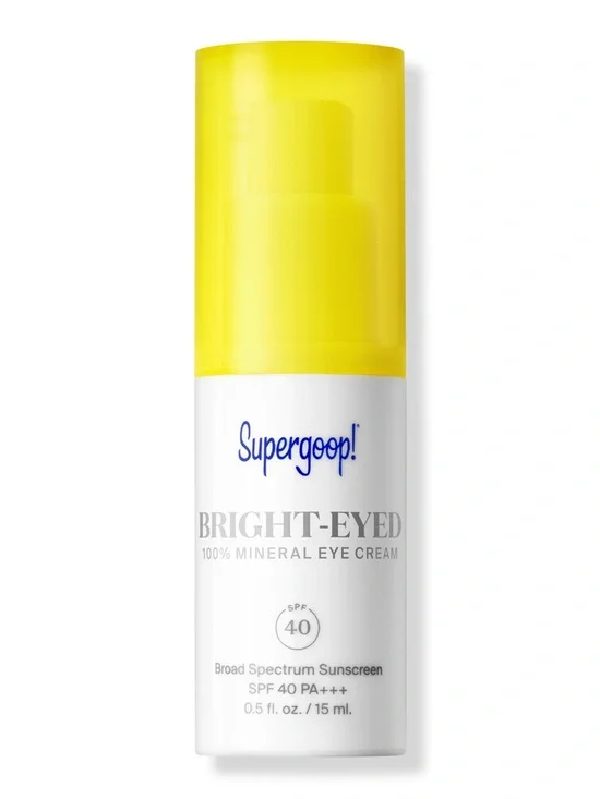 NEW Supergoop Bright-Eyed 100% Mineral Eye Cream SPF 40