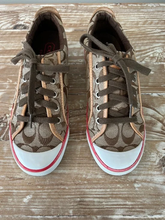 Coach Barrett Signature C Sneakers Sz 8.5 - EUC