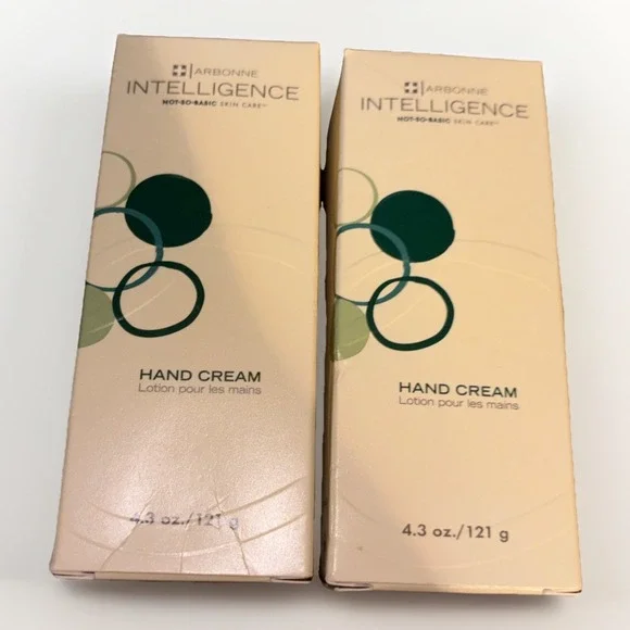 2- Arbonne Intelligence Not-so-Basic Skin Care‎ Hand Cream 4.3 oz / 12g New