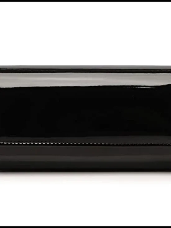 Patent Leather Envelope Clutch with Detachable Chain Evening Handbag