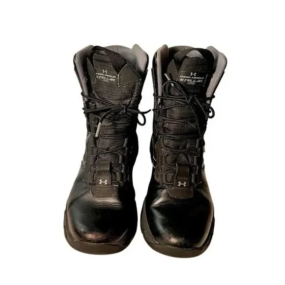 UNDER ARMOUR MEN'S STELLAR G2 MILITARY TACTICAL BOOT SIZE 9.5 BLACK