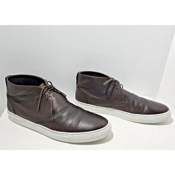 Adam Derrick To Boot New York Ankle Boots Cervo Leather Lace up Brown SZ 12