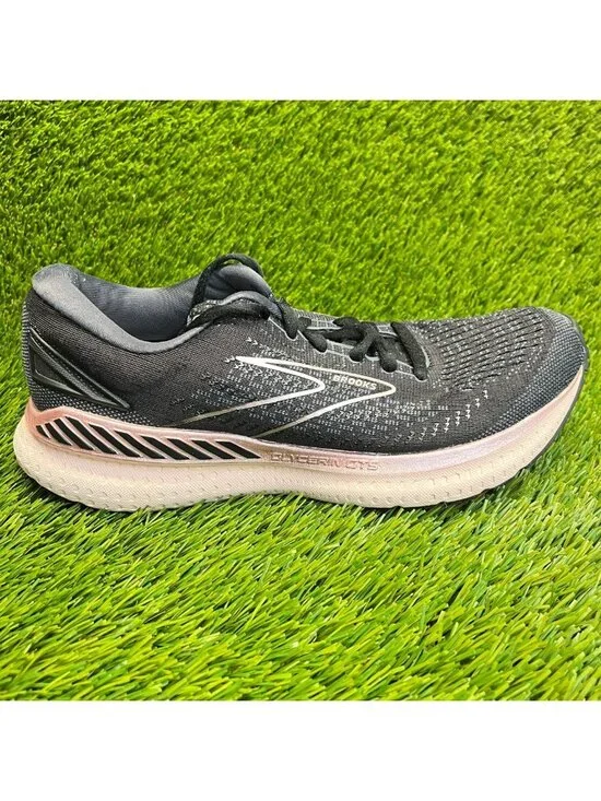Brooks Glycerin GTS 19 Womens Size 8 Black‎ Pink Athletic Running Shoes Sneakers
