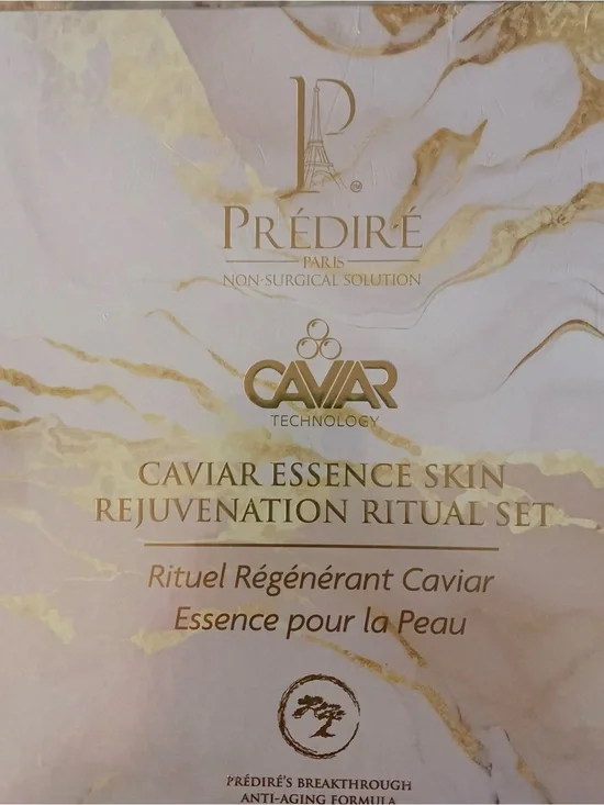 PRÉDIRÉ PARIS Caviar Essence Skin Rejuvenation Ritual Set — Gold & Cream