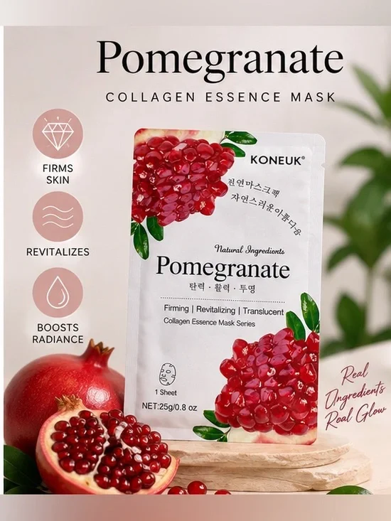 Pomegranate Hydrating Collagen Essence Sheet Mask