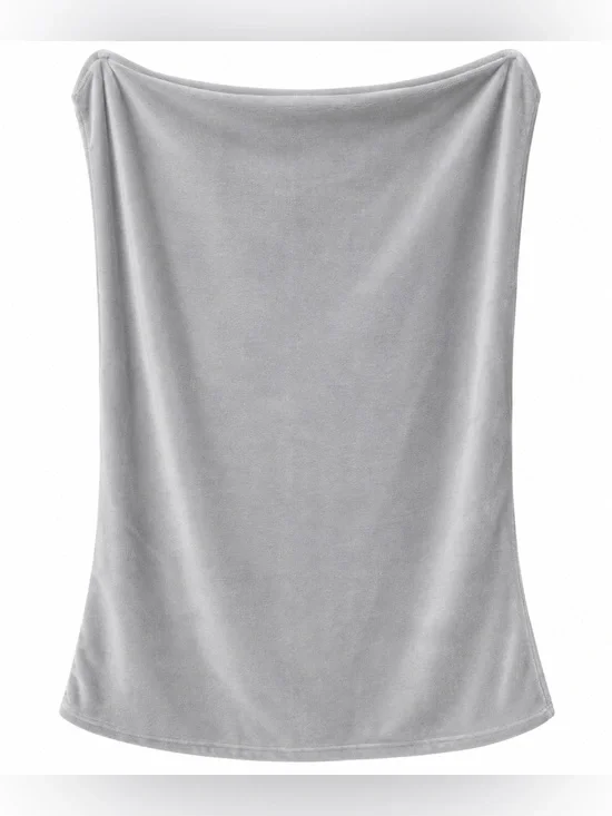 Squishmallows Gray Plush Pillow Case Cover Soft Velvety Replacement Case