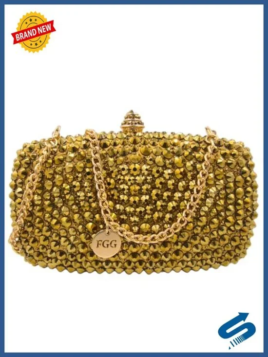 Rhinestone Crystal Clutch Evening Bag Formal Wedding Party Handbag