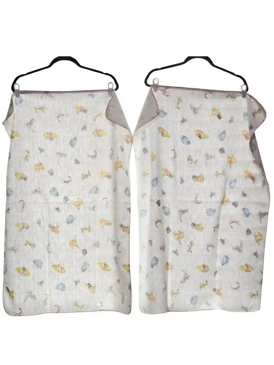 HTF Vintage 1980's Winnie The Pooh Flannel Receiving Blankets Set of 2