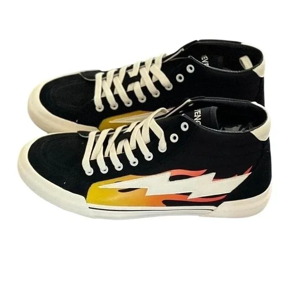 Revenge x Storm Vol 2 Hi Top Black Flame Skate‎ Shoes Mens Size 11 New