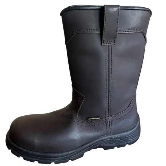 Framer Wellington Work Boots Men’s 9.5 Brown Composite Toe Waterproof