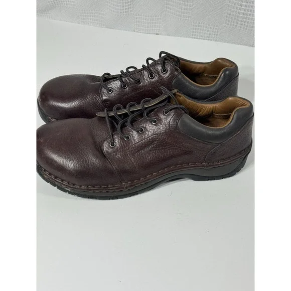Red Wing Mens 9.5 D Safety Toe Oxfords Brown‎ Leather Work Shoes