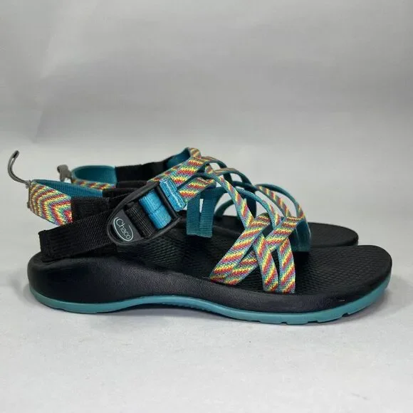 Chaco Girl's Size 4 Ecotread Fiesta Colorful Outdoor Hiking Athletic‎ Sandals