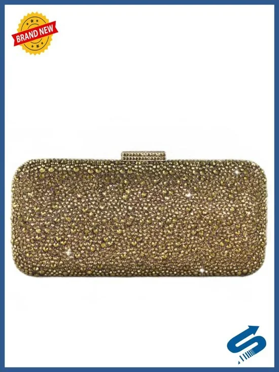 Crystal Evening Clutch Mini Sparkly Rhinestone Handbag Formal Purse