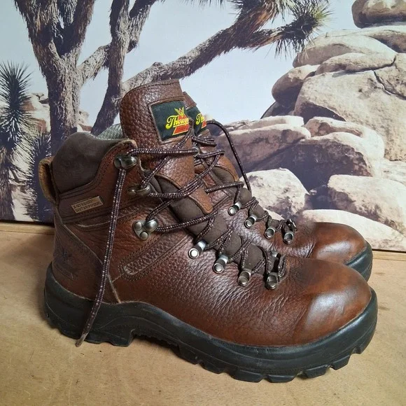 Thorogood Omni Mens Brown Waterproof Leather Hiking Work‎ Boots Sz 7 D NICE!