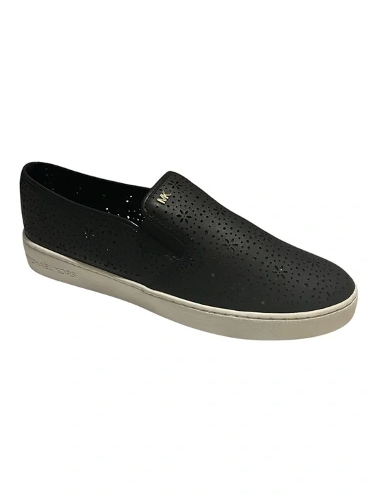 Michael Kors Black Perforated Slip-On