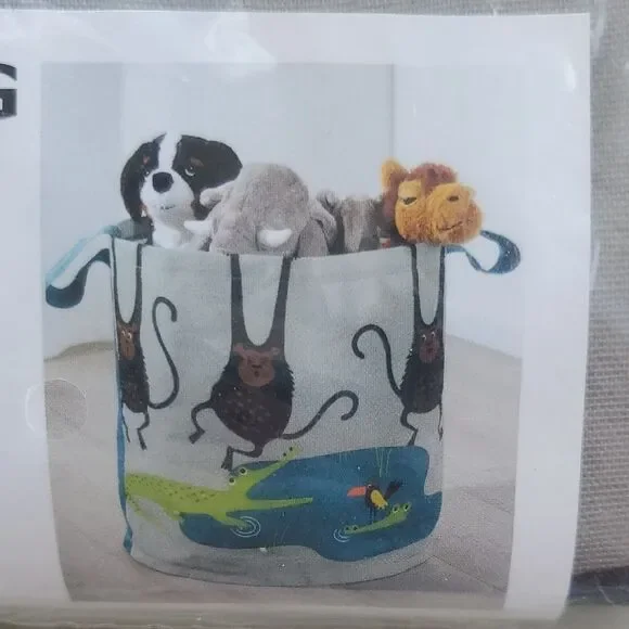 IKEA Kids Jungle Toy Storage Bag – New in Package - Playroom Cleanup Fun! Fabric